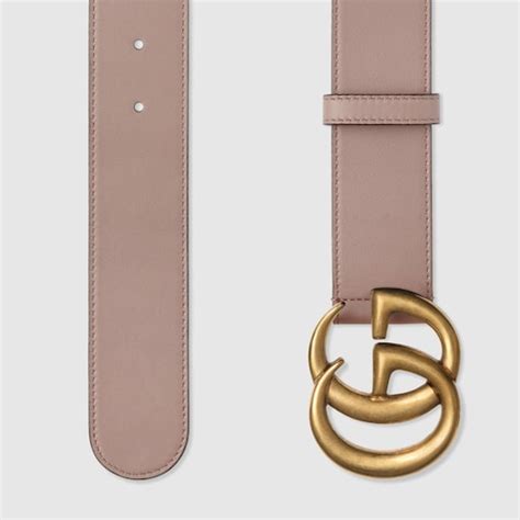 gucci leather belt with double g buckle dusty pink|Gucci belt double sided.